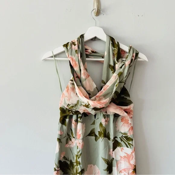 Reformation Ezria Floral Maxi Dress NWT Halter Backless Fauna Size 2โ - Picture 3 of 9
